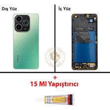Arsking Infinix Hot 40i Yeşil Uyumlu Orta Kasa + B7000 Yapıştırıcı Full Kasa Kapak Gövde Housing
