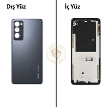 Arsking Tecno Camon 18 Gri Uyumlu Orta Kasa Full Kasa Kapak Gövde Housing