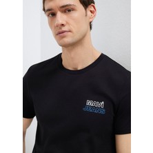Mavi Mavi Jeans Baskılı Siyah Tişört 066841-900