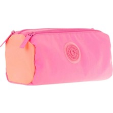 Mikasso Quıck 3 Bölmeli Kalem Çantası (Pınk) Tekstil Pembe