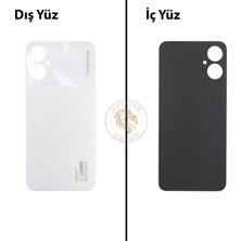 Arsking Tecno Spark 9 Pro Beyaz Uyumlu Arka Kapak Arka Cam Batarya Pil Kapağı Lazer Kesim Back Cover
