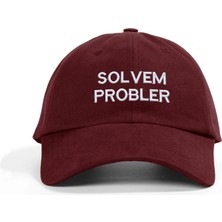 PataCute Solvem Probler Bordo Soft Baseball Şapka