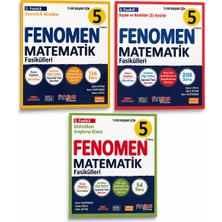 5. Sınıf Fenomen Matematik Fasikülleri 3-4-5 Seti – Geometrik Nicelikler, Kesirler ve Istatistiksel Araştırma Süreci – 3 Kitap