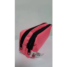 Mikasso Stilo Iki Bölmeli Kalem Çantası Tekstil Pembe