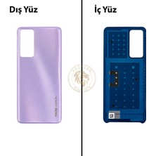 Arsking Tecno Camon 18 Mor Uyumlu Arka Kapak Arka Cam Batarya Pil Kapağı Lazer Kesim Back Cover