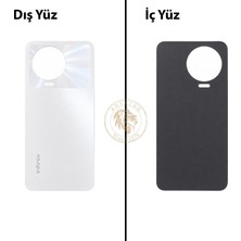 Arsking Infinix Note 12 Pro Beyaz Uyumlu Arka Kapak Arka Cam Batarya Pil Kapağı Lazer Kesim Back Cover