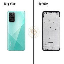 Arsking Infinix Note 8 Yeşil Uyumlu Lensli Orta Kasa Full Kasa Kapak Gövde Housing