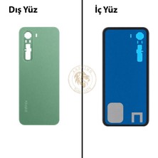 Arsking Infinix Hot 60 Pro Yeşil Uyumlu Arka Kapak Arka Cam Batarya Pil Kapağı Lazer Kesim Back Cover