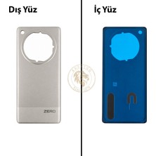 Arsking Infinix Zero 40 5g Titanyum Uyumlu Arka Kapak Arka Cam Batarya Pil Kapağı Lazer Kesim Back Cover