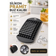 Piramit Buz Kalıbı Mini Küp Şekilli Buz Kalıbı-Mini Buz Küpü-Sunum Buz 160'LI.
