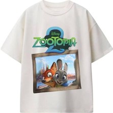 Dereff Zootopia T-Shirt (Krem) 9-10 Yaş