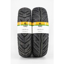 Tdt Tyres Yamaha N Max Lastik Takımı 130/70-13 ve 110/70-13 Tl (Tubeless - Dubleks)