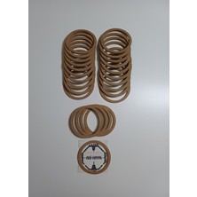 Ahi Hayal Atölyesi 25 Adet 10 cm Çapında Ham Mdf Vidasız Kasnak 4 mm