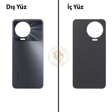 Arsking Infinix Note 12 Pro Gri Uyumlu Arka Kapak Arka Cam Batarya Pil Kapağı Lazer Kesim Back Cover