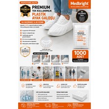 Medbright Tek Kullanımlık 1000 Adet Beyaz Galoş