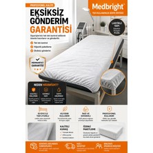 Medbright 80x240 Cm Lastikli Tek Kullanımlık Sedye Örtüsü 100 Adet Beyaz Renkli Yüksek Kalite