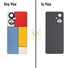 Arsking Tecno Camon 19 Pro Renkli Uyumlu Arka Kapak Arka Cam Batarya Pil Kapağı Lazer Kesim Back Cover
