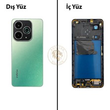 Arsking Infinix Hot 40i Yeşil Uyumlu Orta Kasa Full Kasa Kapak Gövde Housing