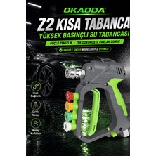Okaoda Z2 Profesyonel Hızlı Bağlantılı Paslanmaz Çelik Araba Yıkama Su Tabancası (Sadece SN003 ve SN005 ile Uyumludur)