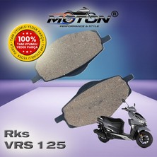 Moton Rks Vrs 125 %100 Uyumlu, Yüksek Kaliteli Arka Disk Fren Balatası
