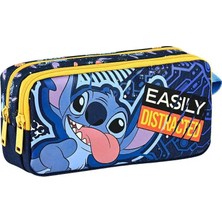 Mikasso Stitch Kalem Çantası Pls-Lx Easily Tekstil Çok Renkli
