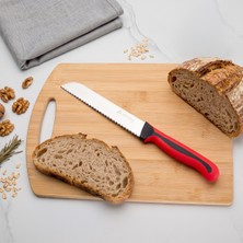 Aryıldız Plurex Dişli Ekmek Bıçağı Kırmızı 19 cm