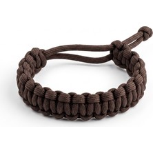 Paracord Bileklik Siyah El Yapımı Outdoor Survival Kamp Bilekliği