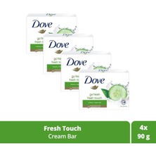 pasajdanal Dove Cream Bar Güzellik Sabunu Fresh Touch 100 gr x 4 Adet Nemlendirici Özellikli