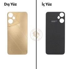 Arsking Tecno Pova Neo 3 Altın Uyumlu Arka Kapak Arka Cam Batarya Pil Kapağı Lazer Kesim Back Cover