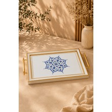 Seral Arel Çay Kahve Kahvaltılık ve Sunum Tepsisi 48X29 cm
