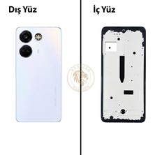 Arsking Tecno Camon 20 Pro Buzul Parıltısı Uyumlu Orta Kasa Full Kasa Kapak Gövde Housing