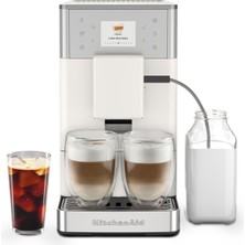 Kitchenaid Tam Otomatik Buzlu Kahve Özellikli Espresso Makinesi Kf3 Porcelain White