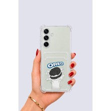 Ankaverse Samsung Galaxy S24 Kartlıklı Oreo Desenli Kılıf