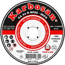 Universal Karbosan Inox Kesme Taşı 115 x 1.0 x 22.23