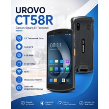 Urovo CT58R Garson Sipariş El Terminali 5.5" Android 12 4gb 64GB Wi-Fi