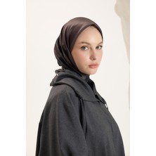 QEF Desenli Twill Eşarp Bambi Bitter