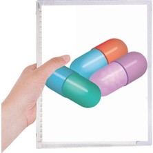Diy Thinker Kapsül Hap Sağlık Bakım Ürünleri Desenli Defter Gevşek Yaprak Spiral Doldurulabilir Günlük