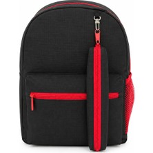 Gnc Design Siyah Kalemlikli 0-8 Yaş Çocuk Sırt Çantası, Anaokulu-Kreş Sırt Çantası