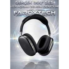 FaroxTech 360° Ses Deneyimli Kablosuz Over-Ear Kulaklık – Konforlu Tasarım ve Güçlü Ses