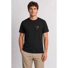 Wakha Erkek Modern Kaya Tırmanışı Grafik Baskı - Siyah