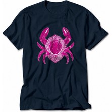 Wakha Erkek Mandala Yengeç Baskısı - Lacivert
