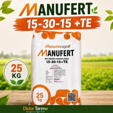 Manuchar Manufert 15-30-15+Te Ithal Gübre 25KG