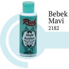 Belirtilmemiş Rich Multi Surface 2182 Bebek Mavi Akrilik Boya 120 cc