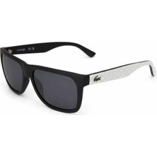 Lacoste L732S 002 Erkek Güneş Gözlüğü UV 400 Koruma ile Geometrik Siyah Çerçeve