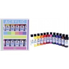 Südor Mona Lisa 12x70ml Akrilik Boya Fırça Hediyeli - Normal Renk