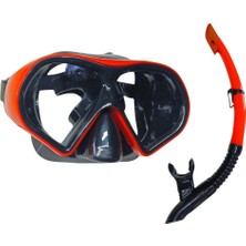 Star Diving Dalış Maskesi ve Snorkel Yetişkin - 51713-KIRMIZI (Lisinya)