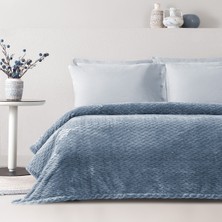 Dormy Home Carsten Wellsoft Tek Kişilik Battaniye - Indigo