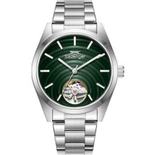 Slazenger SL.09.2625.1.390 Otomatik Çelik Gri Yeşil Kadran 10 Atm 42 mm Erkek Kol Saati