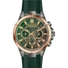 Quantum TTG1003.075 Quartz Yeşil Silikon Kronolu 47 mm Erkek Kol Saati