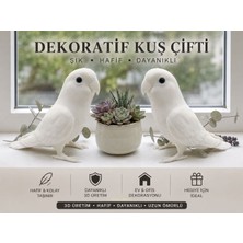 Emas Design Dekoratif Kuş Çifti – 3D Baskı Biblo